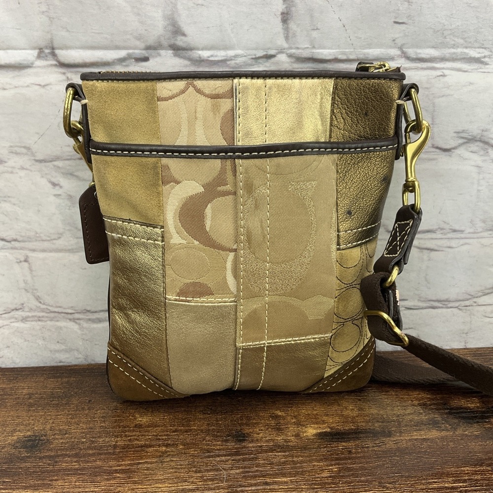 Coach Patchwork Swingpack Messenger Cross Body Ha… - image 2